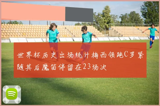 世界杯历史出场统计梅西领跑C罗紧随其后魔笛停留在23场次